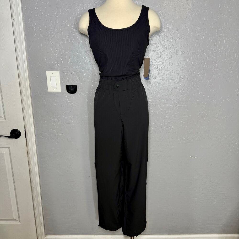 Avia Women's Sleeveless Jumpsuit, Black, XL 16-18